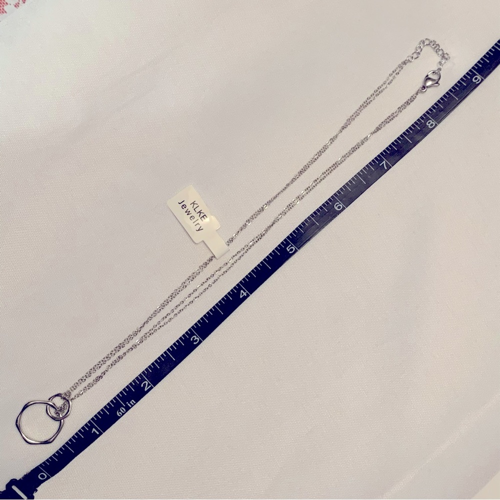 KLKE Double Circle Necklace for Women